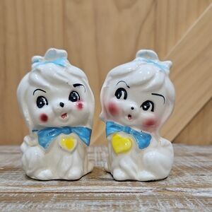 Vintage | Precious Pooches Salt And Pepper Shakers | Anthropomorphic